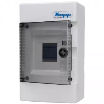 Kopp 350914040 caja de distribución, 1 fila, 8 módulos