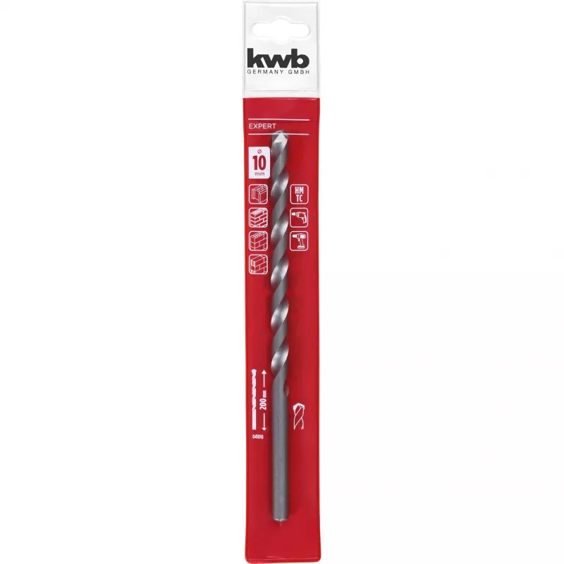 KWB 41010 Broca para hormigón helicoidal 10 mm x 200 mm