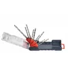 KWB 109155 Juego de brocas helicoidales HSS, 9 piezas, 1,5-6,0 mm, DIN 338, rectificadas, para metal, plástico, madera