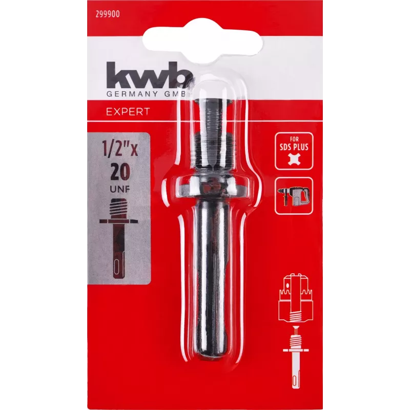 kwb Adaptador de portabrocas SDS-plus vástago 299900