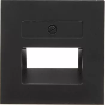 Kopp HK07-UAE Placa embellecedora, negro mate, 1 módulo 371750005