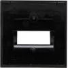 Kopp HK07-UAE Placa embellecedora, negro mate, 1 módulo 371750005