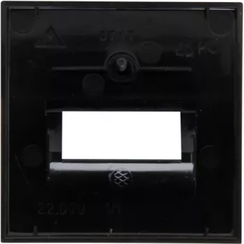 Kopp HK07-UAE Placa embellecedora, negro mate, 1 módulo 371750005