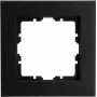 HEINRICH KOPP Marco embellecedor 1 elemento HK07 PURE negro mate (86 x 86 x 9,5 mm, IP20, fijación por clip) 406850007