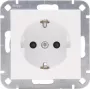HEINRICH KOPP HK07 Toma de corriente Schuko, empotrar, 1 elemento, blanco puro, protección infantil reforzada 940032008