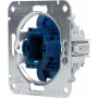 HEINRICH KOPP 508400005 Mecanismo pulsador empotrable, contacto conmutado, 250V, 10AX, IP20, aluminio