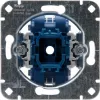 HEINRICH KOPP 508400005 Mecanismo pulsador empotrable, contacto conmutado, 250V, 10AX, IP20, aluminio
