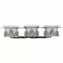 HEINRICH KOPP HK07 KombiQuick Toma de corriente Schuko triple horizontal con protección infantil, blanco puro 133429002