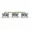HEINRICH KOPP HK07 KombiQuick Toma de corriente Schuko triple horizontal con protección infantil, blanco puro 133429002