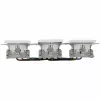 HEINRICH KOPP HK07 KombiQuick Toma de corriente Schuko triple horizontal con protección infantil, blanco puro 133429002