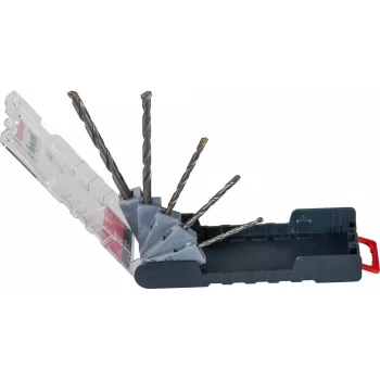 kwb 109140 Set de brocas para martillo con puntas de carburo, 5 piezas, 4-10 mm
