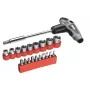 kwb 119390 Set de 21 puntas con destornillador portapuntas, puntas de acero S2, 25 mm, hexágono 1/4 inch