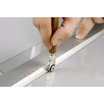 kwb 177100 Cortavidrios de carburo con mango de madera, 185 mm