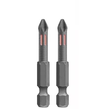 KWB 122053 Puntas de destornillador Phillips PH3 hexagonales, 25 mm, pack de 2