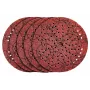 kwb 490704 125 mm Discos de lijar, grano 40, 5 unidades, velcro de 8 agujeros, óxido de aluminio