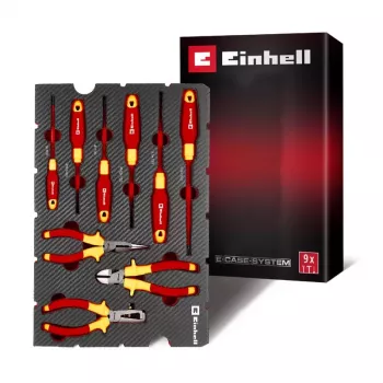 Einhell 370524 Insertos para maletín organizador de espuma de 9 piezas para E-Case