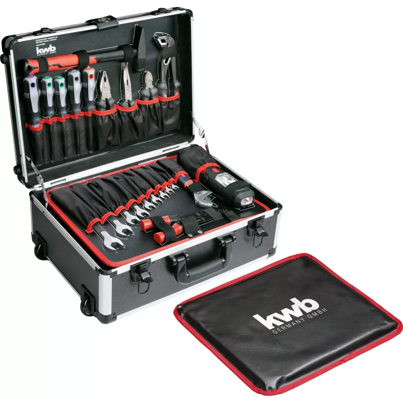 kwb 370680 Set de maletín de herramientas de 68 piezas con herramientas de mano