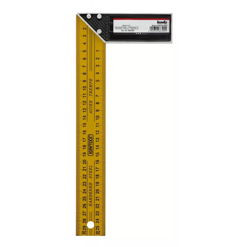 KWB 066390 Escuadra de plástico 0-180° con brazo de 150mm