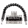 kwb 113990 Set de 11 puntas con portapuntas magnético de cambio rápido, acero S2, 25 mm, PH/PZ/TX/SL