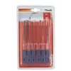 kwb 926000 Set de limas de precisión para llaves, 6 piezas (160 mm, acero al carbono, mangos ergonómicos)