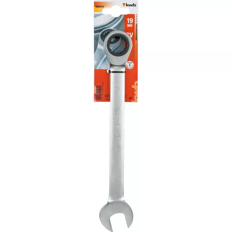 KWB 460419 Llave de carraca de estrella doble 19 mm