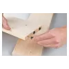 kwb Tacos de madera redondos estriados, 10 x 40 mm, 4 uds., madera natural 530210