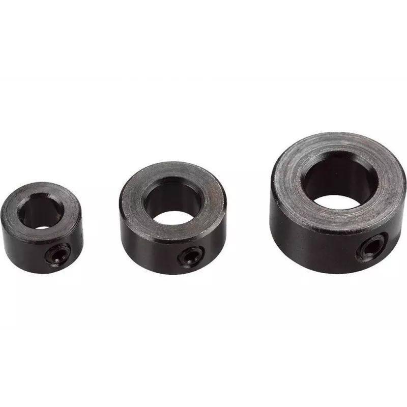 kwb 530300 Set de topes de profundidad de taladrado, 3 piezas, para brocas 6/8/10 mm, acero, con llave Allen