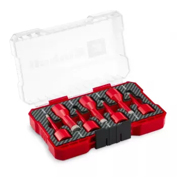 Einhell Set de coronas de perforación de diamante, 7 piezas, rosca M14, 6–14 mm, para azulejos, cerámica, gres porcelánico, mármol, granito 500400