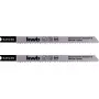 kwb 621030 Hojas de sierra de calar para madera, lijadas, bimetal, 2 uds.