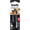 kwb 621030 Hojas de sierra de calar para madera, lijadas, bimetal, 2 uds.