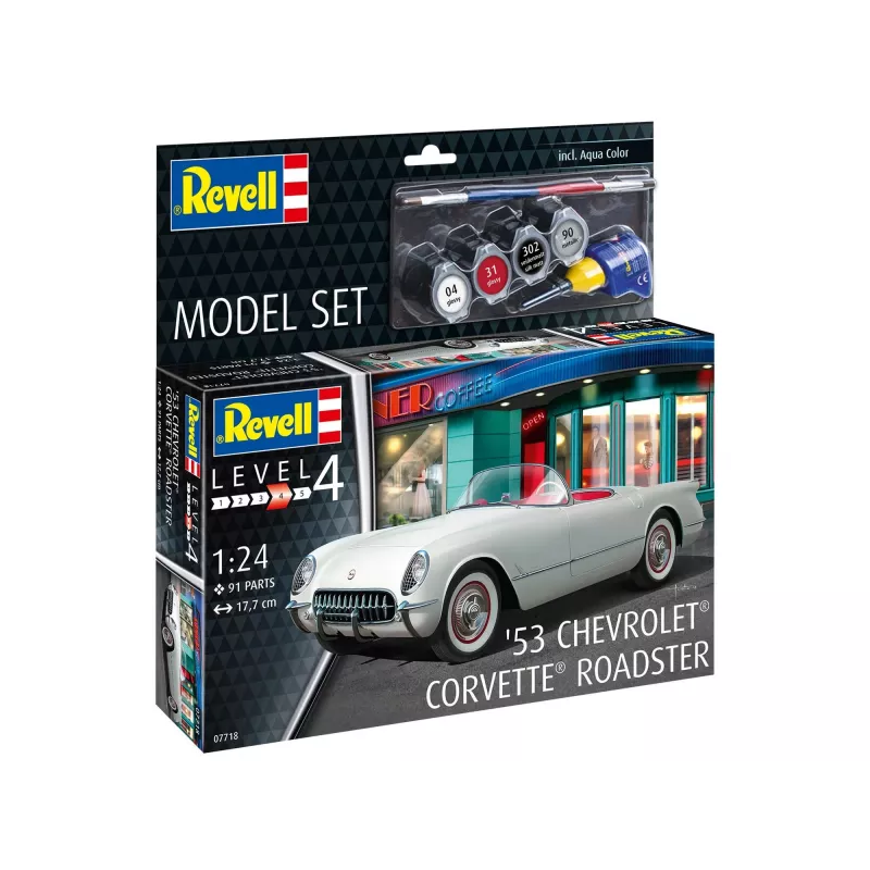 Revell 67718 1953 Corvette Roadster maqueta de coche para montar 1:24