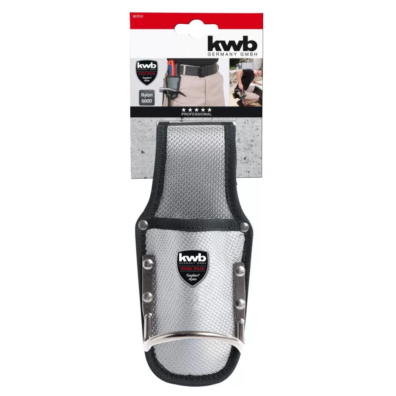 kwb 907010 Portamartillos, cuero, presilla de cinturón, marrón, 1 ud.