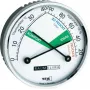 TFA Dostmann 452024 Termohigrómetro, analógico, blanco/plata, montaje en pared o de sobremesa, -15 a +55°C, 0-100% HR