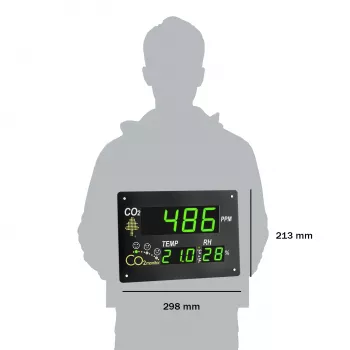 Monitor de CO2 TFA Dostmann AIRCO2NTROL OBSERVER - negro 31.5002