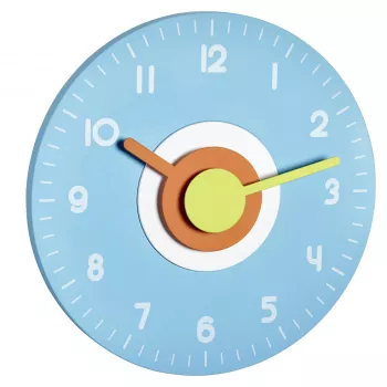 Reloj de pared de diseño TFA Dostmann 60.3015.06 azul claro