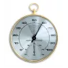 TFA Dostmann 45.2007 Termómetro higrómetro analógico redondo, blanco/plata, 10 cm de diámetro