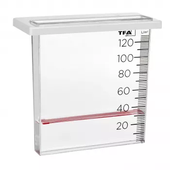 TFA Dostmann 47.1014 Pluviómetro 120 mm transparente/blanco