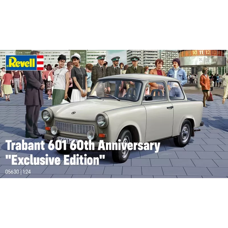 Revell 60.º aniversario Trabant 601 Exclusive Edition Maqueta de plástico 1:24 05630