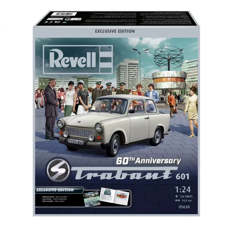Revell 60.º aniversario Trabant 601 Exclusive Edition Maqueta de plástico 1:24 05630