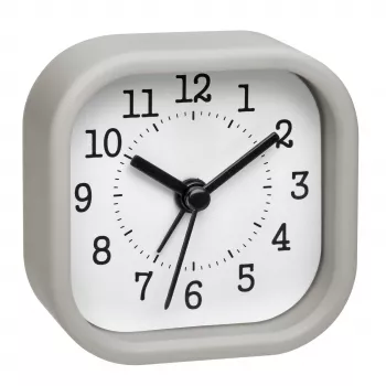 TFA Dostmann 60.1035.10 Despertador de cuarzo gris pastel