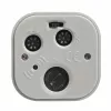 TFA Dostmann 60.1035.10 Despertador de cuarzo gris pastel