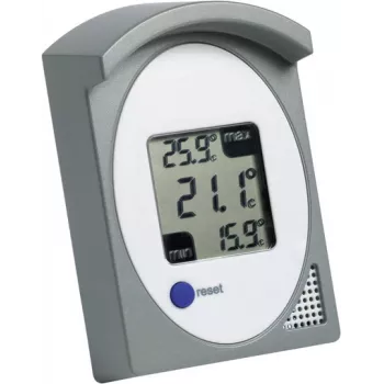 TFA DOSTMANN 30.1017.10 Termómetro interior digital con indicador de niveles de confort, blanco