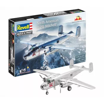 Revell 05643 Flying B-25J Mitchell Maqueta de avión escala 1:48, 137 piezas, nivel de habilidad 4