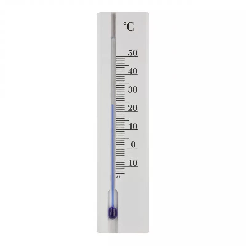 TFA Dostmann 12.1032.09 Termómetro analógico de pared, blanco, -30 a +50 °C