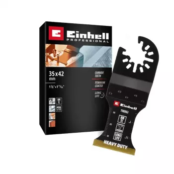 Einhell 708063 Hoja de sierra de inmersión HM-TI 35 mm bimetal set de accesorios para herramienta multifunción 35 mm (708063)