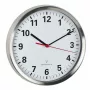 TFA Dostmann 60.3529.02 Reloj de pared radiocontrolado 220 mm aluminio segundero continuo