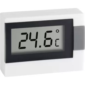 TFA DOSTMANN Mini termómetro, doble escala, -30 a +50 °C, blanco 30.2017.02