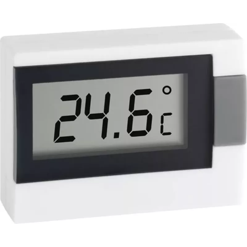 TFA DOSTMANN Mini termómetro, doble escala, -30 a +50 °C, blanco 30.2017.02