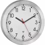 TFA Dostmann 60.3546.02 Reloj de pared radiocontrolado 25 cm aluminio cepillado