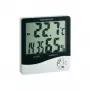 TFA Dostmann WS 5031 Termo-higrómetro con reloj, negro/blanco 30-5031